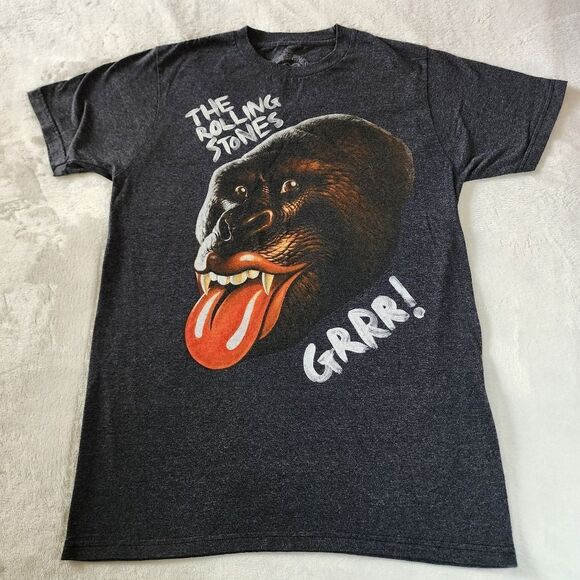 The Rolling Stones GRRR Heathered Gray Tshirt With Gorilla Graphic Size Medium - Picture 1 of 7
